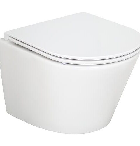 Combi-Pack Amur Compact Wand-Tiefspül WC Spülrandlos Und WC-Sitz Amur Compact Softclose