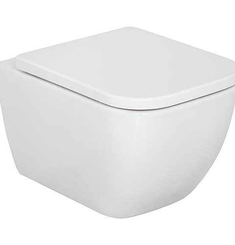 Combi-Pack Angara Wand-Tiefspül WC Spülrandlos Und WC-Sitz Angara Softclose