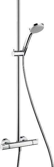 Brause-System Hansgrohe Croma 220 Handbrause, Kopfbrause Ø 220 Mm Und Thermostat Chrom