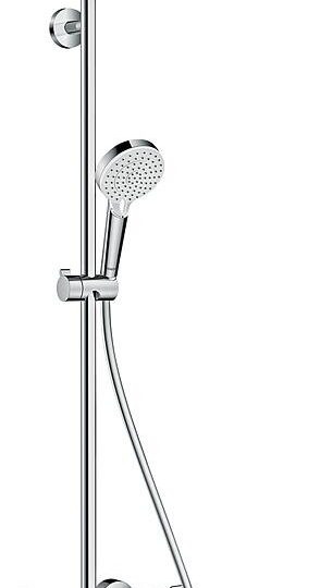 Brause-System Hansgrohe Crometta E 240 Handbrause, Kopfbrause 240×240 Mm Und Thermostat Chrom