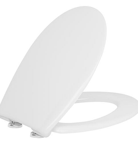 WC-Sitz Gola, Weiß, Duroplast, Softclose,take Off Excenterschar.