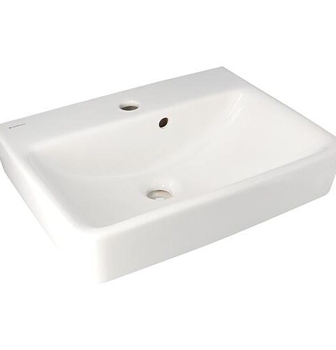 Handwaschbecken Geberit Renova Plan, BxHxT: 480 X 165 X 380 Mm, Weiß