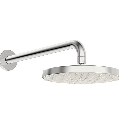 Kopfbrause Hansa Hansabasicjet 1 Strahlart Ø: 200 Mm Chrom Inkl. Wandanschlussrohr Ausld. 348 Mm