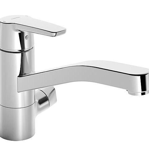 Spültischmischer Hansa Hansapolo Mit Geräteanschlussventil Ausladung 216 Mm Chrom