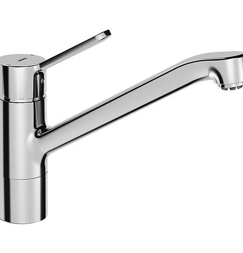 Spültischmischer Hansa Hansaprimo ND CU-Rohr Schwenkauslauf Ausladung 210 Mm Chrom