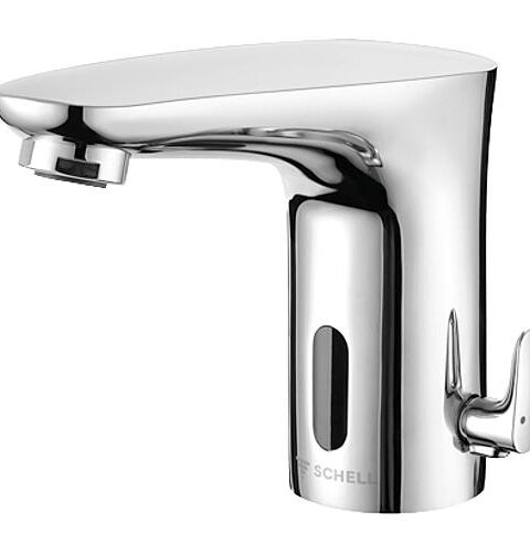 Waschtischmischer Schell MODUS E HD-M Ausladung 120 Mm Chrom Mit IR-Sensor Netzbetrieb