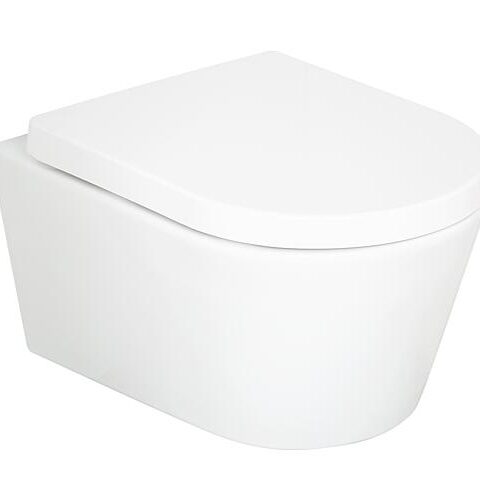 Combi-Pack Kureika Wand-Tiefspül WC Spülrandlos WC-Sitz Kapuas Softclose