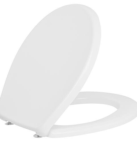 WC-Sitz Nemo, Weiß, Duroplast, Bügelscharniere Edelstahl