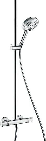 Brause-System Hansgrohe Raindance Select Handbrause, Kopfbrause Ø 240 Mm Und Thermostat Chrom