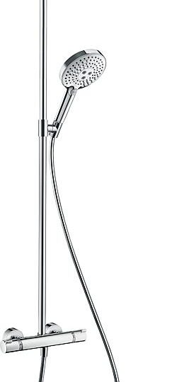 Brause-System Hansgrohe Raindance Select Handbrause, Kopfbrause Ø 300 Mm Und Thermostat Chrom