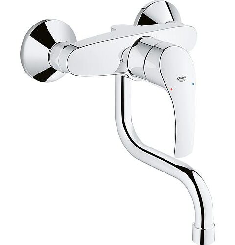 Wand-Spültischmischer Grohe Eurosmart Mit Schwenkauslauf Ausladung 150 Mm Chrom