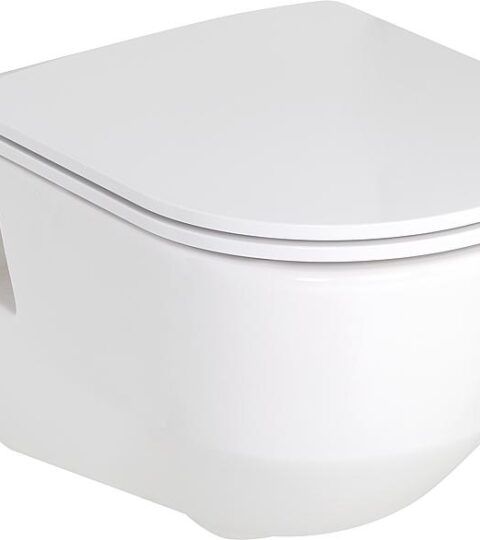 Combi-Pack Laufen PRO Wandtiefspül-WC Spülrandlos, Mit Offenen Befestigungsnischen + WC-Sitz Softclose, Abnehmbar