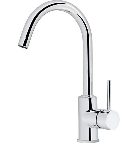Spültischmischer Salsa Compact ND Schwenkauslauf Ausladung 182 Mm Verchromt