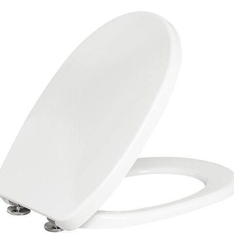WC-Sitz Twist Mit Softclose Aus Duroplast Weiß, Mit Take-Off Und Scharnier Aus Edelstahl