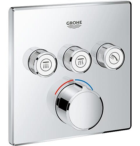 UP-Mischer Grohe SmartControl Chrom Mit 3 Absperrventilen