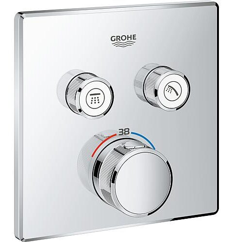 UP-Thermostat Grohe Grohtherm SmartControl Chrom Mit 2 Absperrventilen