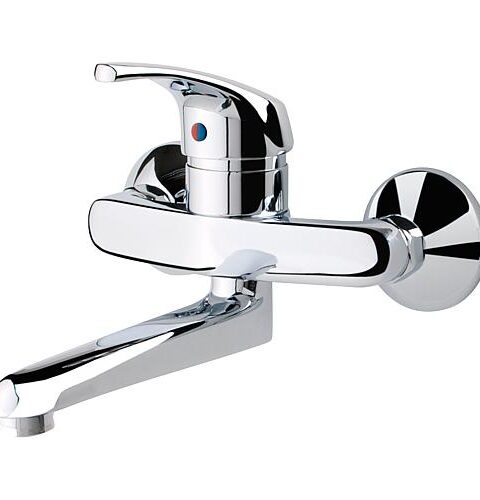 Wand-Spültischmischer Heinrichschulte Nizza Schwenkauslauf Ausladung 110 Mm Chrom