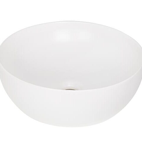 Aufsatz-Waschtisch Elanda 400×400 Mm Ohne Hahnloch Keramik Weiß Glänzend