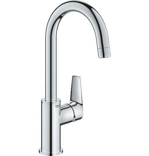 Waschtischmischer Grohe BauEdge L-Size Ausladung 140 Mm Chrom Push-Open Ablauf