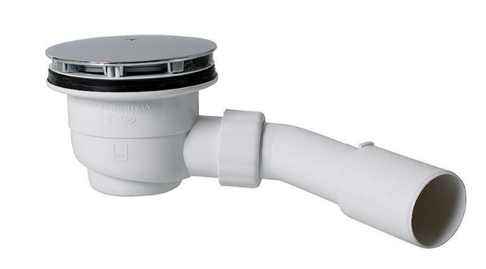 Brausewannen-Ablauf mit Ablaufrohr 50/40 Ablaufloch 90 mm