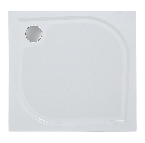 Duschwanne EBBY Quadrat 1000x38x1000 Mm Antislip Mineralguss, Weiß