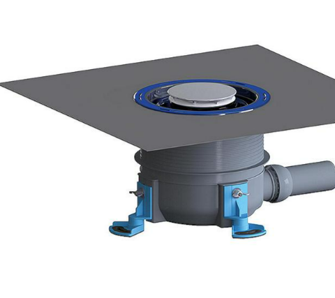 Duschwannenablauf ORIO DallBox, Haube Verchromt, DN50 (2″)