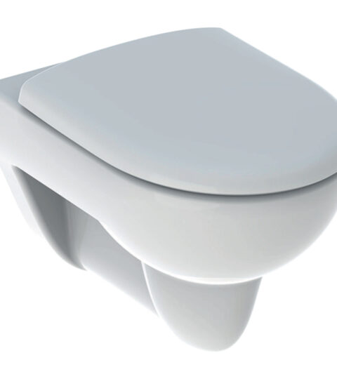 Geberit Renova Wand-WC Set 500802 Tief, Inkl. WC-Sitz, Befestigung Von Unten 54cm Weiß
