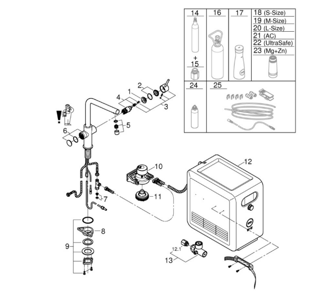 Grohe Blue Professional L-Auslauf 31347 chrom – Bild 2