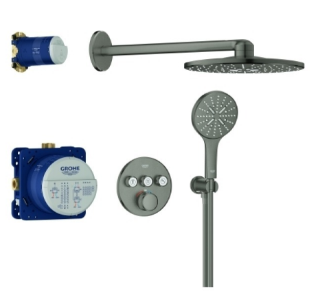 Grohe UP-D.system Grohtherm SmartControl 34863 THM R. Form 3 ASV Hard Graph. Geb.