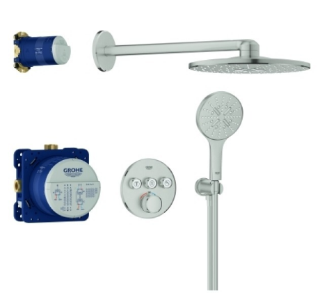 Grohe UP-D.system Grohtherm SmartControl 34863 THM Runde Form 3 ASV Supersteel