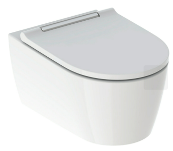 Geberit One Set Tiefspüler Mit WC-Sitz Verchromt, TurboFlush