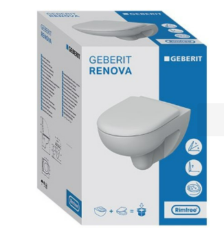 Geberit Renova Set WWC-Tiefspüler Mit WC-Sitz Quick Release